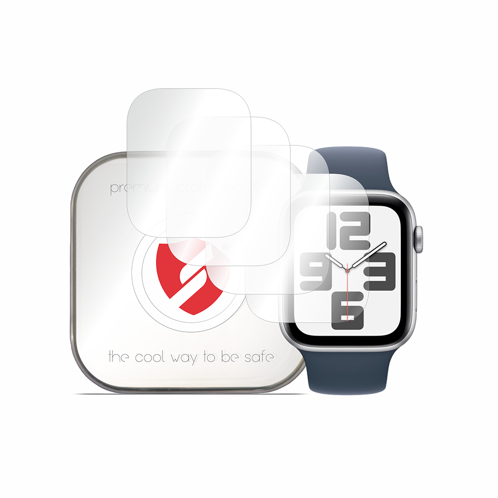 Zaščitna folija Smart Protection Premium Classic za Apple Watch 45mm / 44mm serijo, komplet 4 kosi, plastika