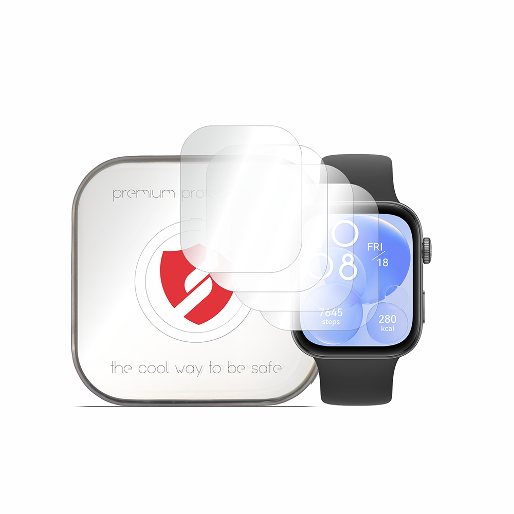 Zaščitna folija Smart Protection Premium Classic za Huawei Watch Fit 4 / Fit 3, komplet 4 kosi, plastika
