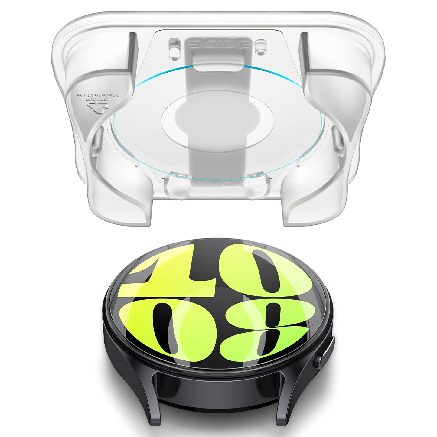 Zaščitna folija Spigen GlastR EZ FIT za Samsung Galaxy Watch7 / Watch6 / Watch5 / Watch4 44mm Series, Set 2 kosa, Kaljeno steklo AGL08493