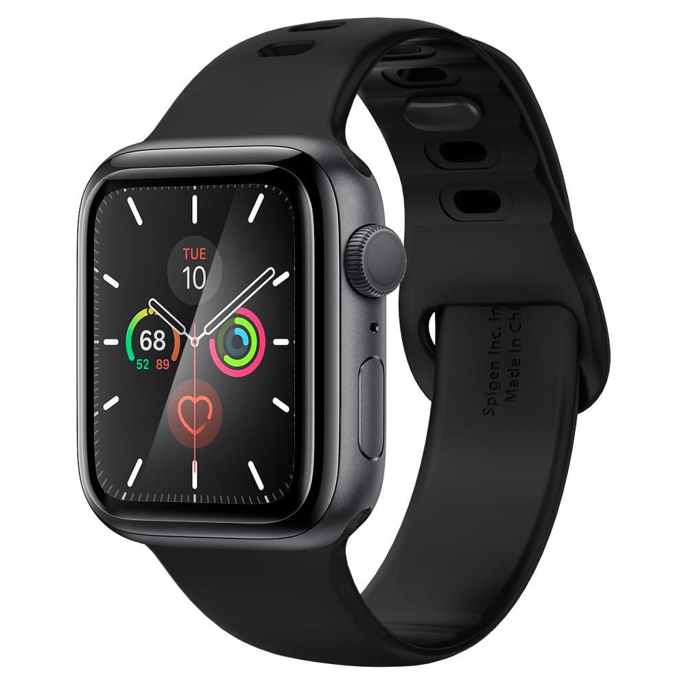 Zaščitna folija Spigen ProFlex EZ FIT za Apple Watch 44mm Series, Set 2 kosa, Fleksibilno steklo, Črna