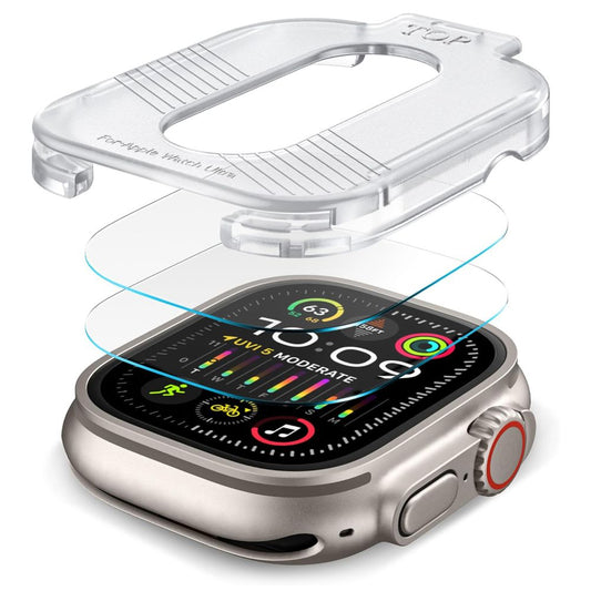 Tech-Protect Supreme komplet zaščitnih folij za Apple Watch Ultra Series, komplet 2 kosa, zaščiteno steklo