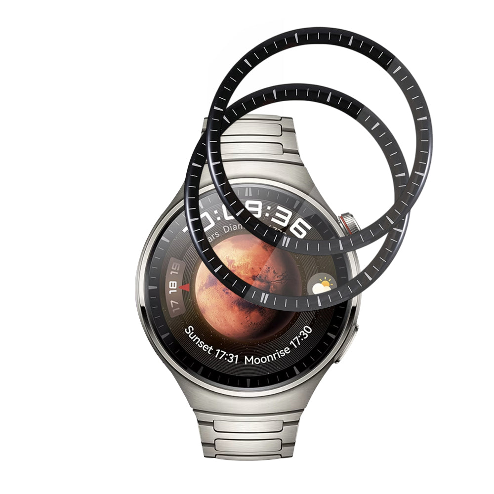 Zaščitna folija Techsuit Nano Flex za Huawei Watch 4 Pro, Set 2 kosa, Plastika, Črna