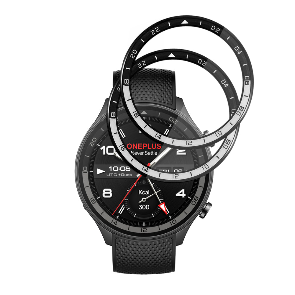 Zaščitna folija Techsuit Nano Flex za OnePlus Watch 2R, Set 2 kosa, Plastika, Črna