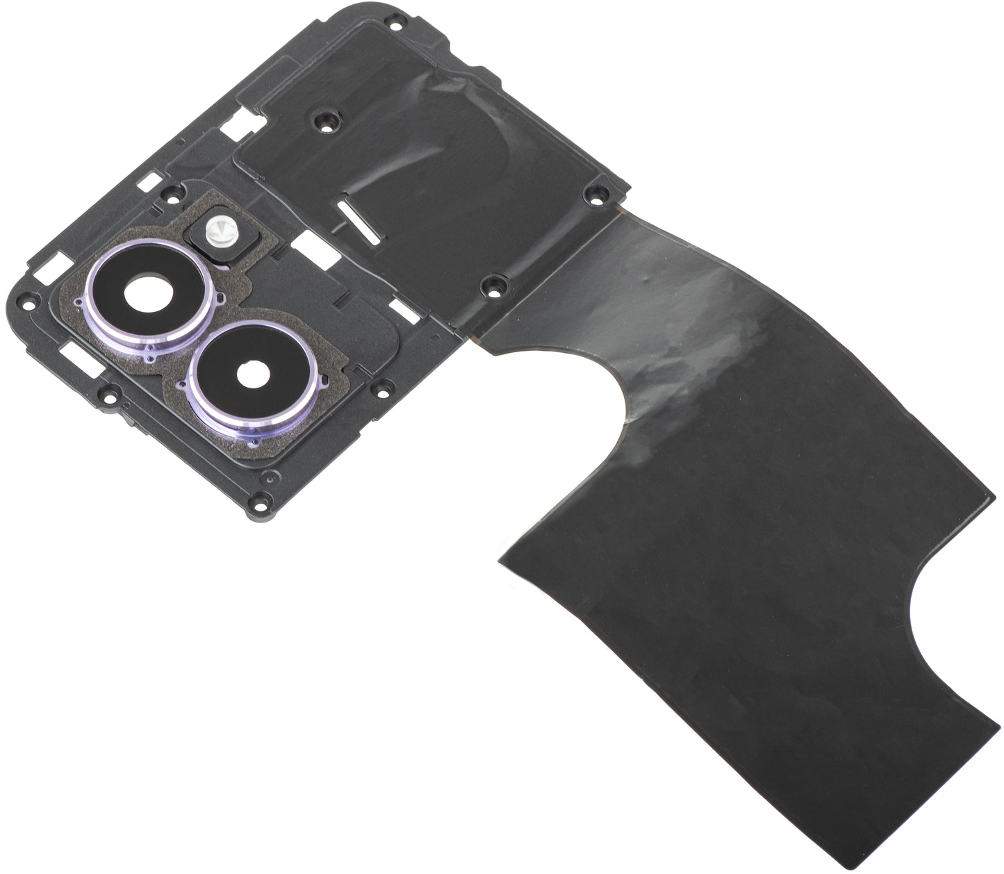 Steklo zadnje kamere - Blitz - Notranji okvir HMD Pulse Pro, z okvirjem, Vijolična (Twilight Purple), Service Pack 286954429