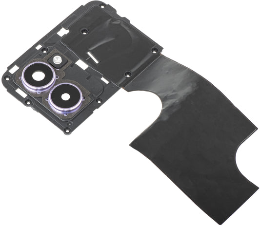 Rear Camera Glass - Flash - Inner Frame HMD Pulse Pro, with Frame, Purple (Twilight Purple), Service Pack 286954429