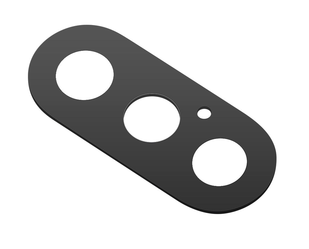 Steklo za zadnjo kamero Apple iPhone XS/X, črno