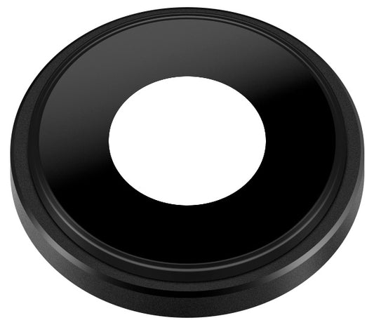 Apple iPhone XR Steklo za zadnjo kamero, z okvirjem, črno