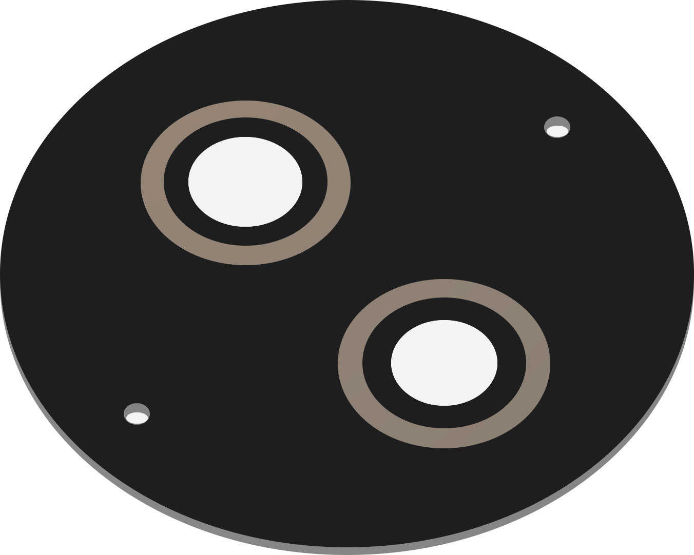 Zadnja leča kamere za HMD 110 / Nokia 110 (2024), črna