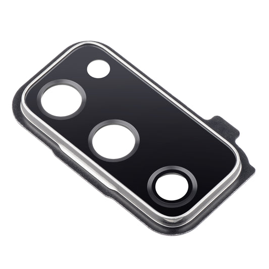 Steklo za zadnjo kamero Samsung Galaxy Galaxy S20 FE 5G G781 / S20 FE G780, z okvirjem, srebrno