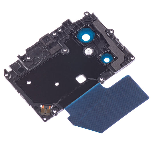 Xiaomi Redmi 12C steklo za zadnjo kamero, širokokotno + globinsko + bliskavica, z okvirjem, črno