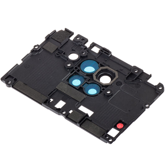 Steklo za zadnjo kamero Xiaomi Redmi Note 9, z okvirjem, črno