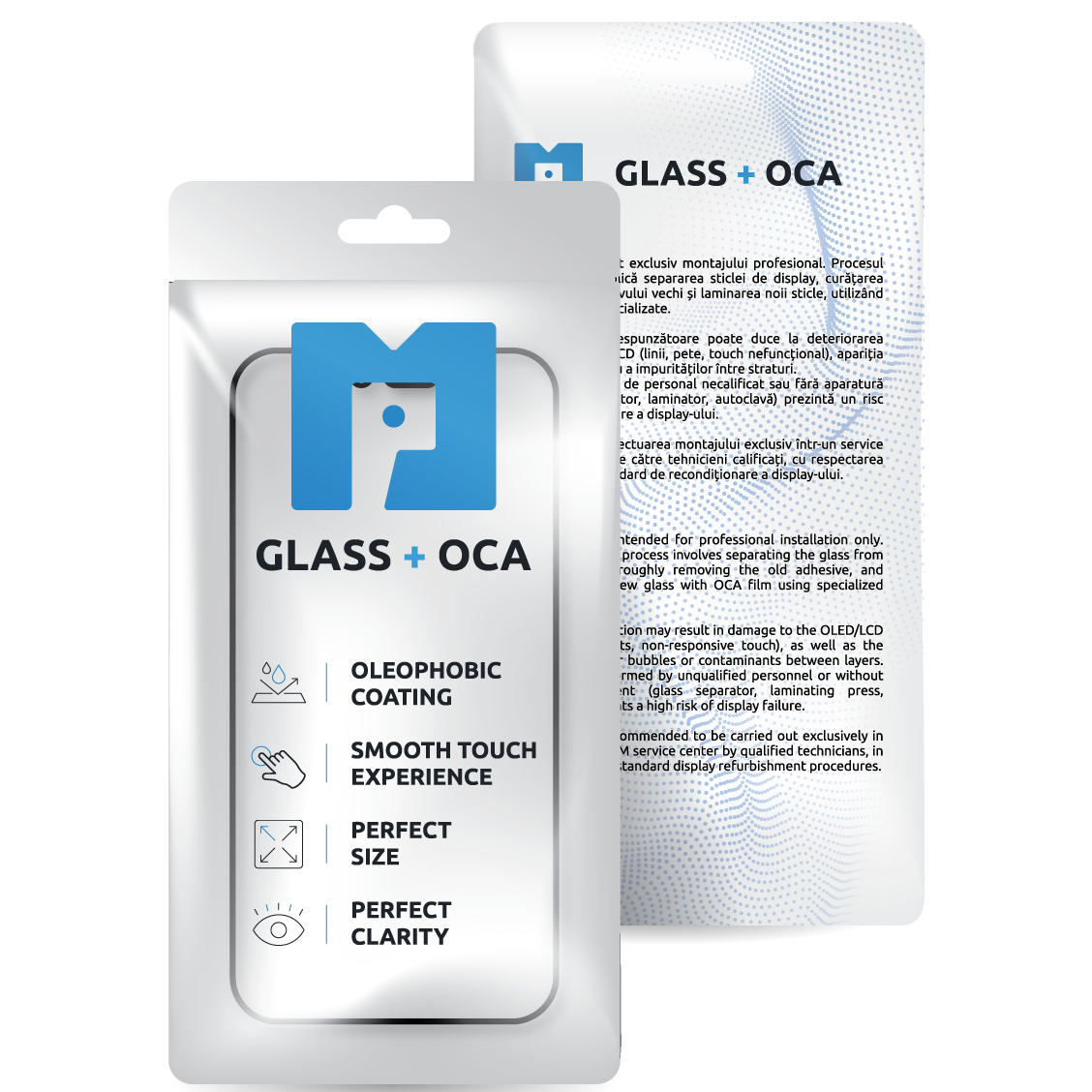 Screen Glass + OCA MP compatible with Apple iPhone 14 Pro Max, Black