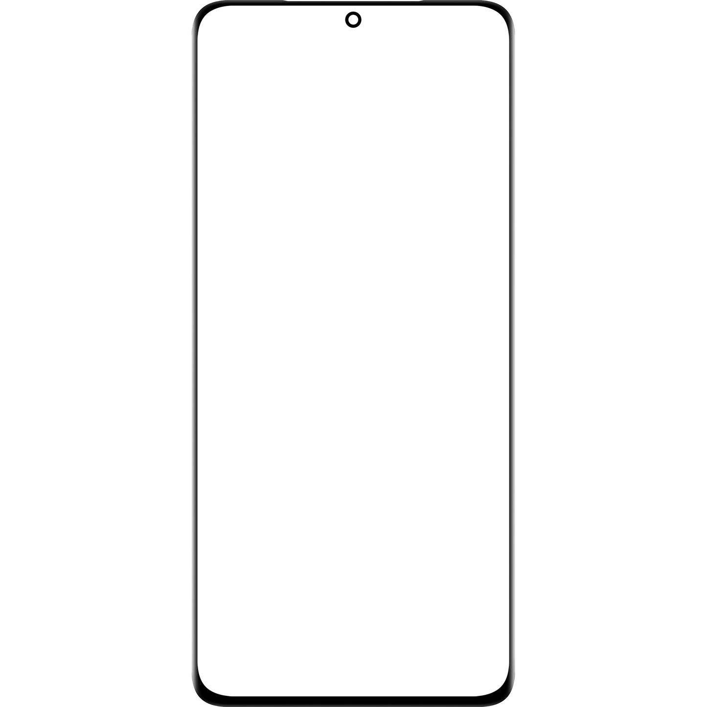 Zaslon + robni lepilni trak / OCA Forward Guard za Samsung Galaxy S21 Ultra 5G G998, črna