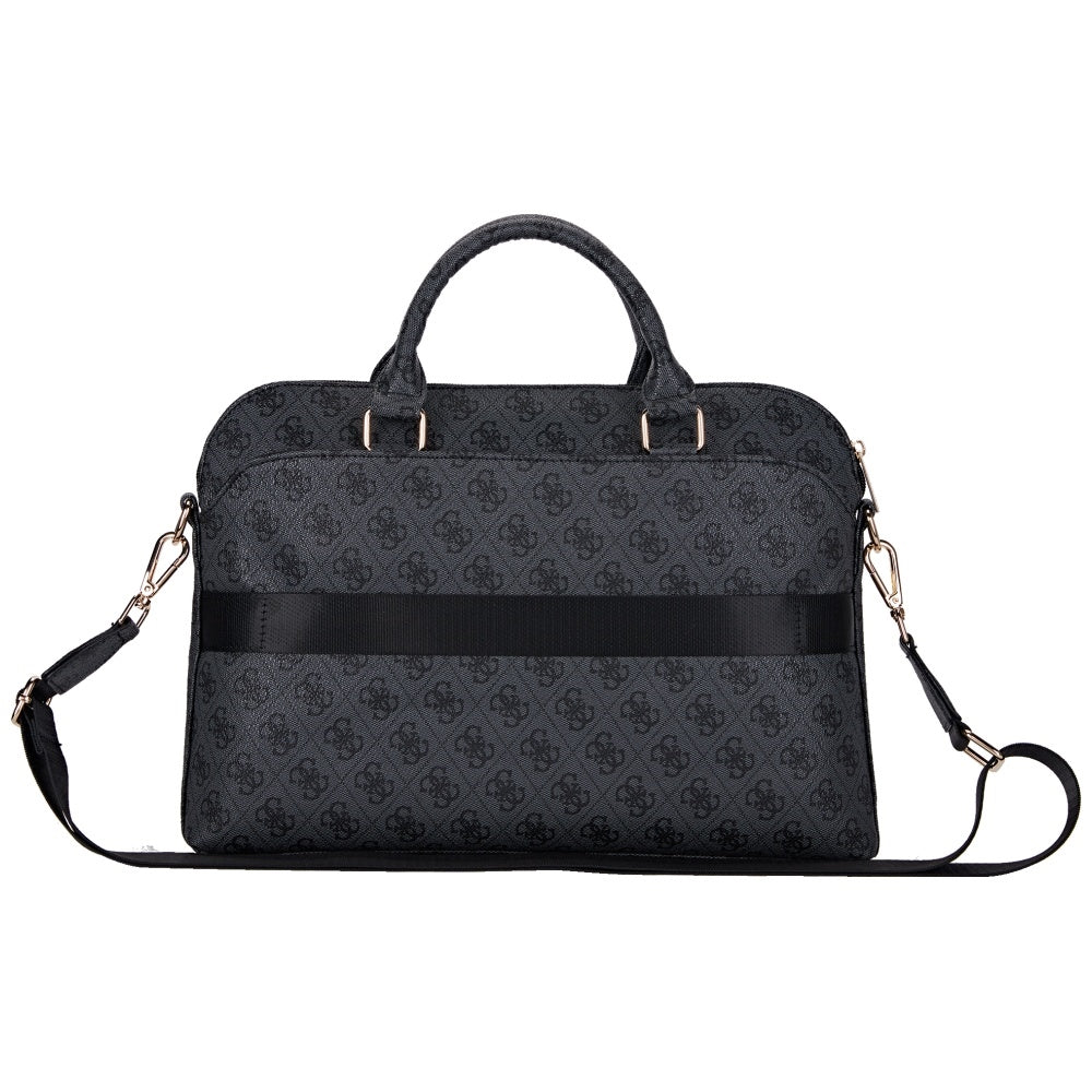 Torba Guess 4G Triangle Logo za prenosnik 15inch, črna