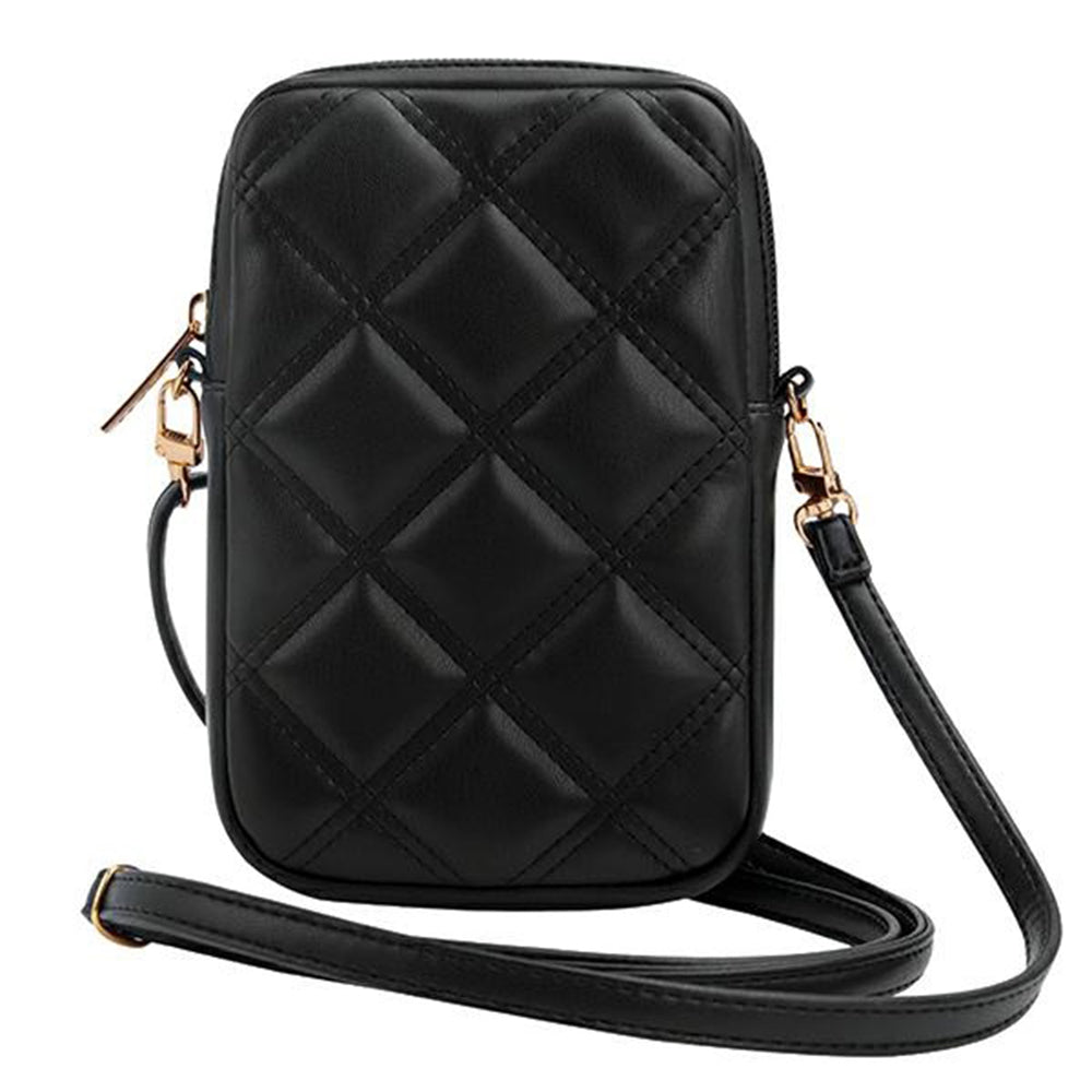 Univerzalna torbica za telefon, Guess, Quilted 4G, črna