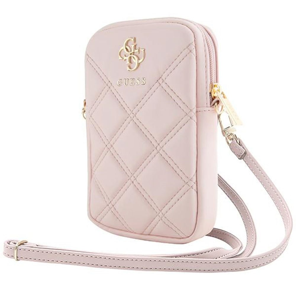 Univerzalna torbica za telefon, Guess, Quilted 4G, roza
