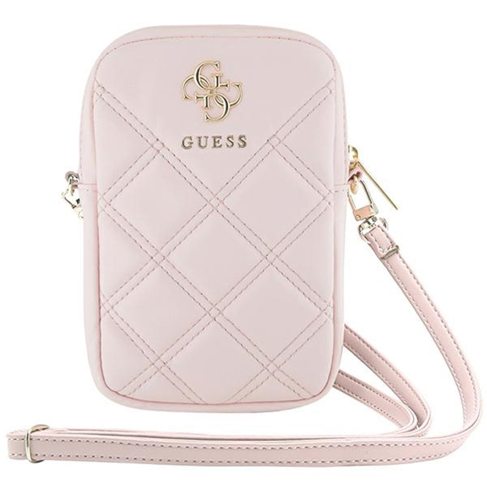 Univerzalna torbica za telefon, Guess, Quilted 4G, roza