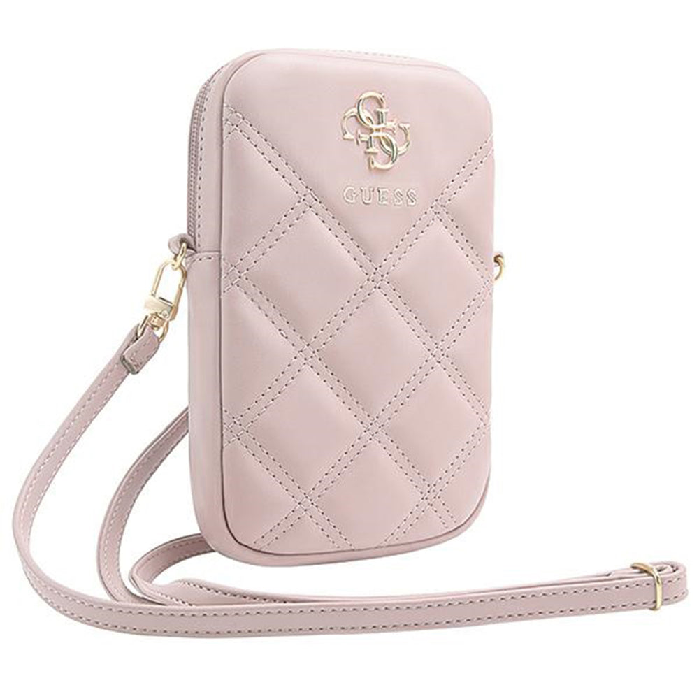 Univerzalna torbica za telefon, Guess, Quilted 4G, roza