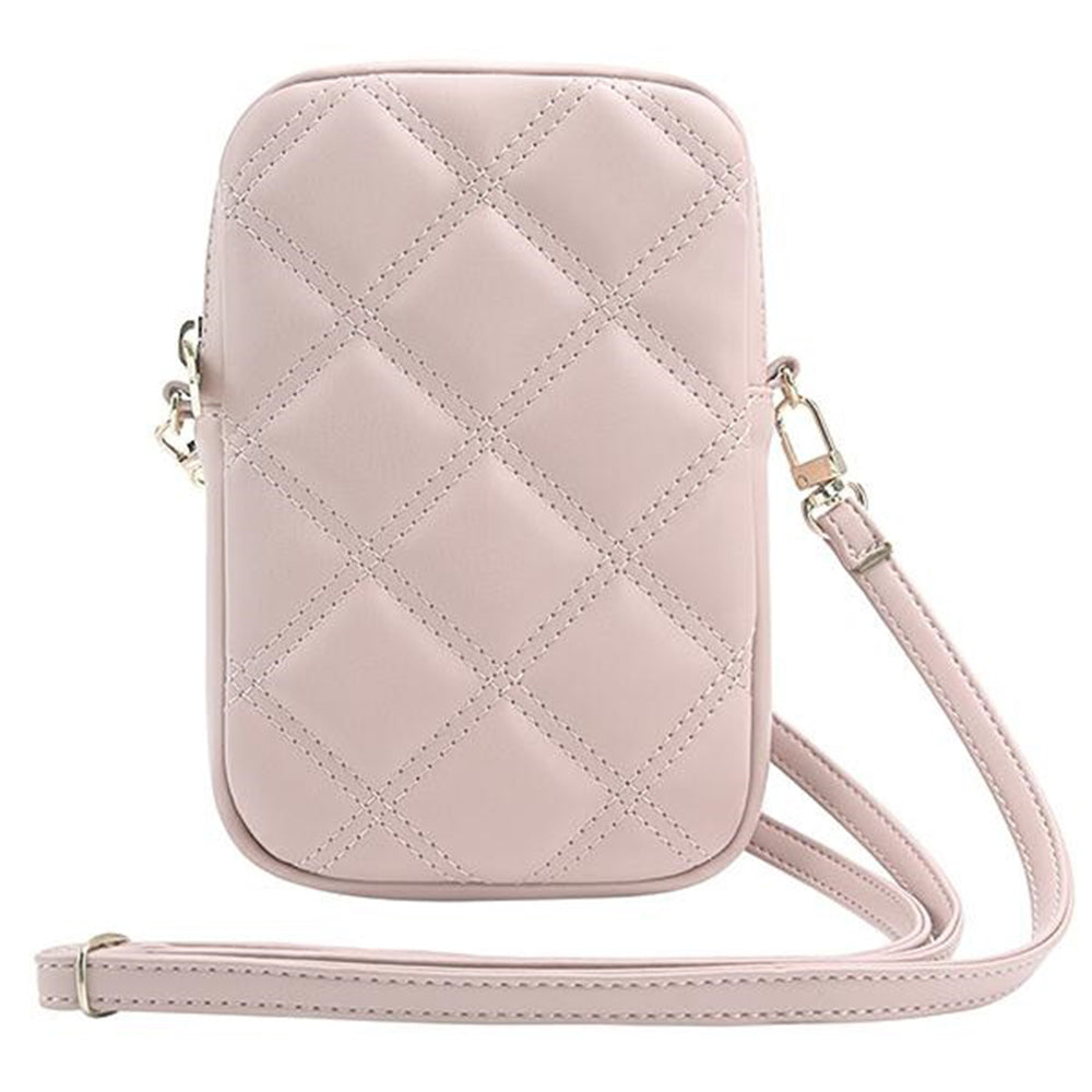 Univerzalna torbica za telefon, Guess, Quilted 4G, roza