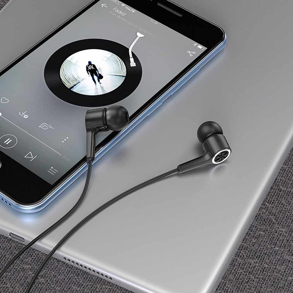 Handsfree 3.5mm HOCO M104, črn