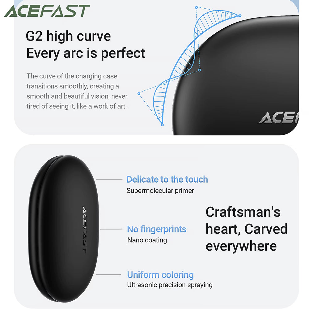 Brezžične slušalke Bluetooth Acefast FA002, TWS, bele