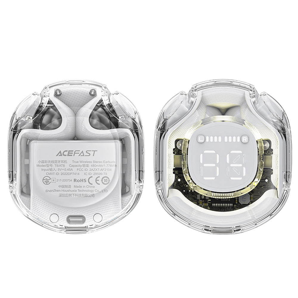 Brezžične slušalke Bluetooth Acefast T8, TWS, bele