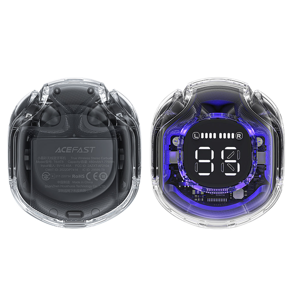 Brezžične slušalke Bluetooth Acefast T8, TWS, črne