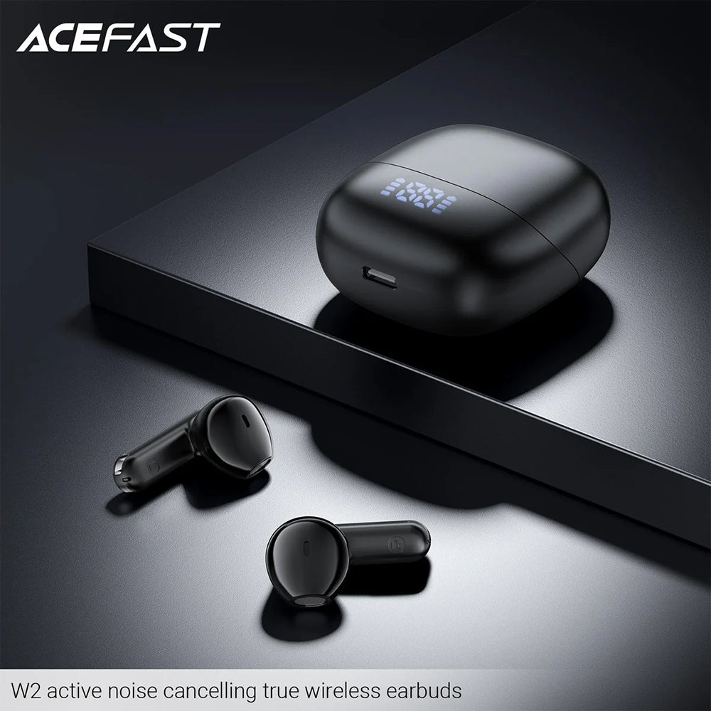 Handsfree Bluetooth Acefast W2, TWS, Črn