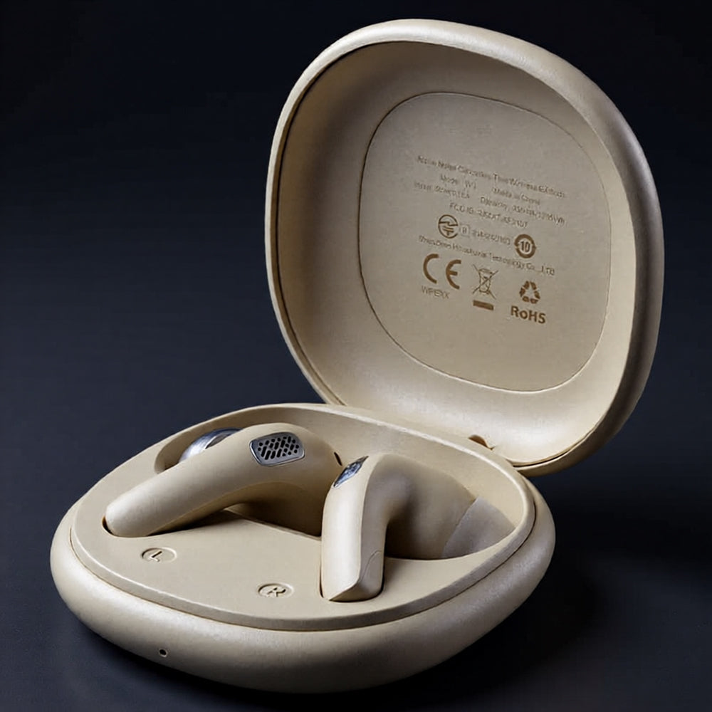 Brezžične slušalke Bluetooth Acefast W3, TWS, ANC, Kaki