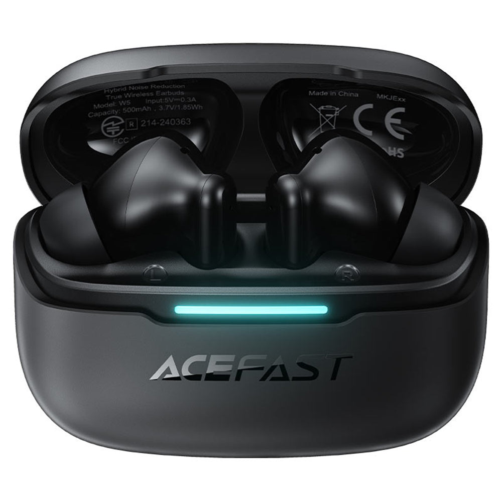 Brezžične slušalke Bluetooth Acefast W5, TWS, ANC, črne