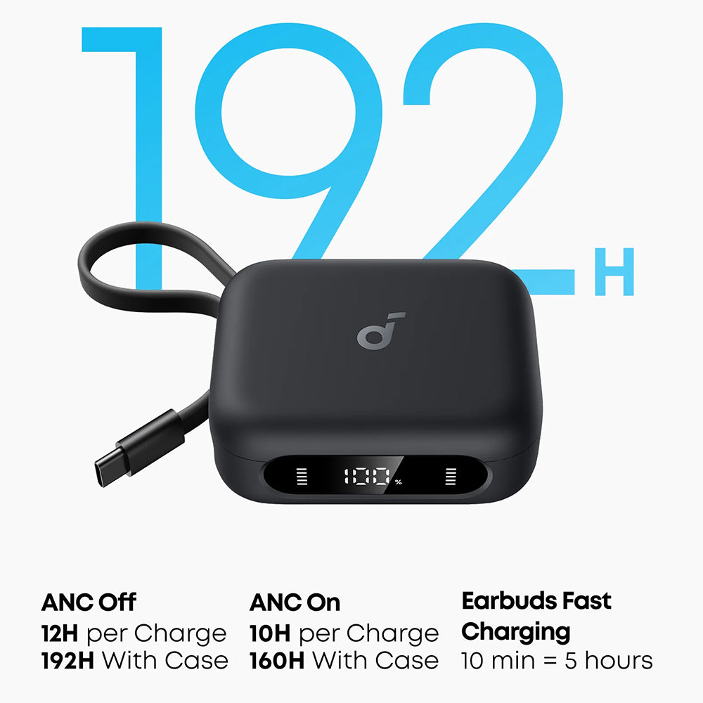 Handsfree Bluetooth Anker P41i, TWS, ANC, Črn A3937G11