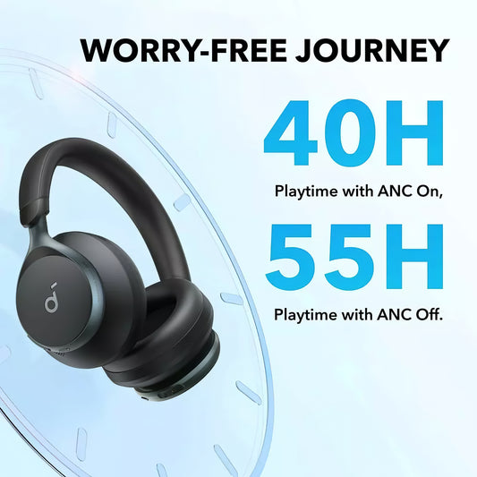 Slušalke za prostoročno telefoniranje Bluetooth Anker SoundCore Space On, večtočkovne, A2DP, ANC, črne A3035G11