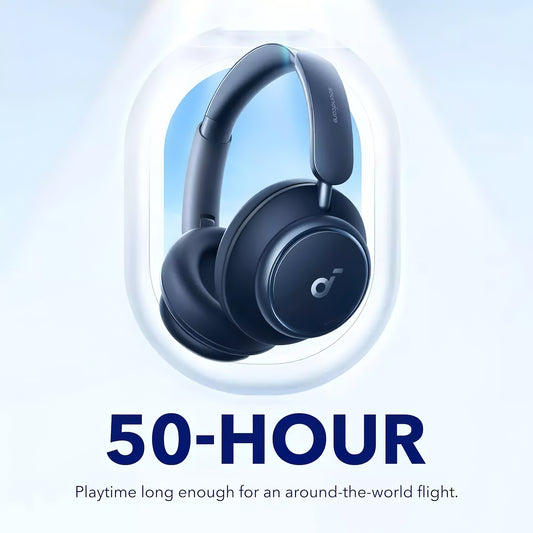 Bluetooth prostoročno telefoniranje Anker SoundCore Space Q45, večtočkovni, A2DP, ANC, modri A3040G31