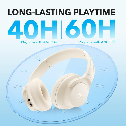 Brezžične slušalke Bluetooth Anker SoundCore Life Q20i, MultiPoint, A2DP, ANC, Bela A3004G21