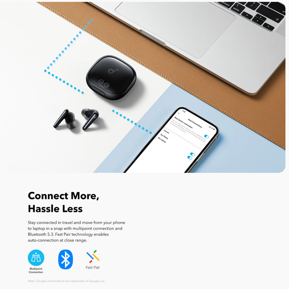 Brezžične slušalke Bluetooth Anker SoundCore Liberty 4 Pro NC, TWS, ANC, črne A3954GF1