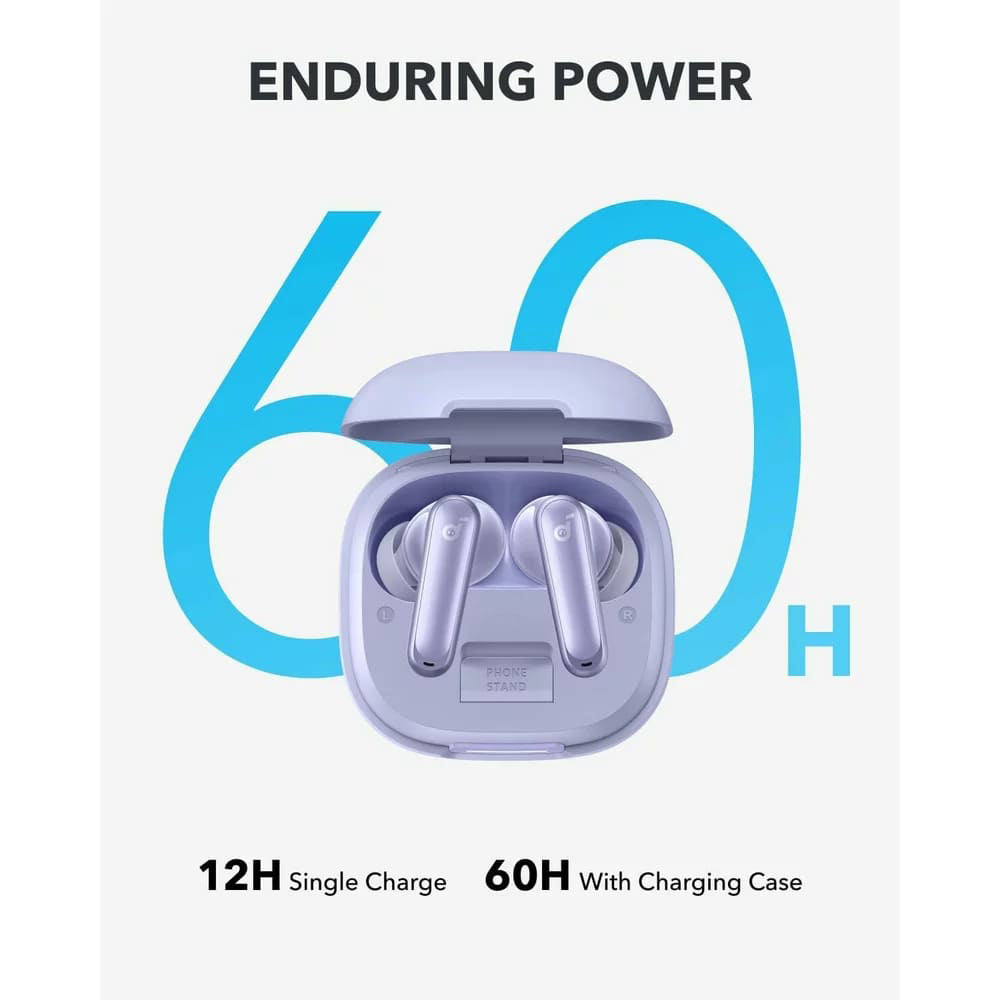 Brezžične slušalke Bluetooth Anker SoundCore P40i, TWS, ANC, Vijolična A3955GQ1