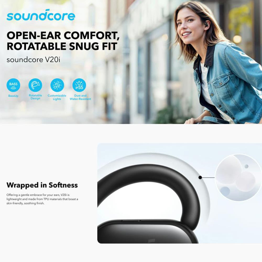Handsfree Bluetooth Anker SoundCore V20i, TWS, Bel A3876G21