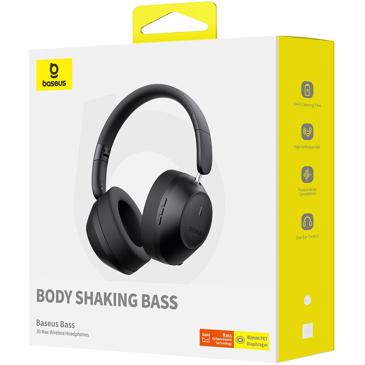 Handsfree Bluetooth Baseus Bass 30 Max, A2DP, Črna A00070700121-00