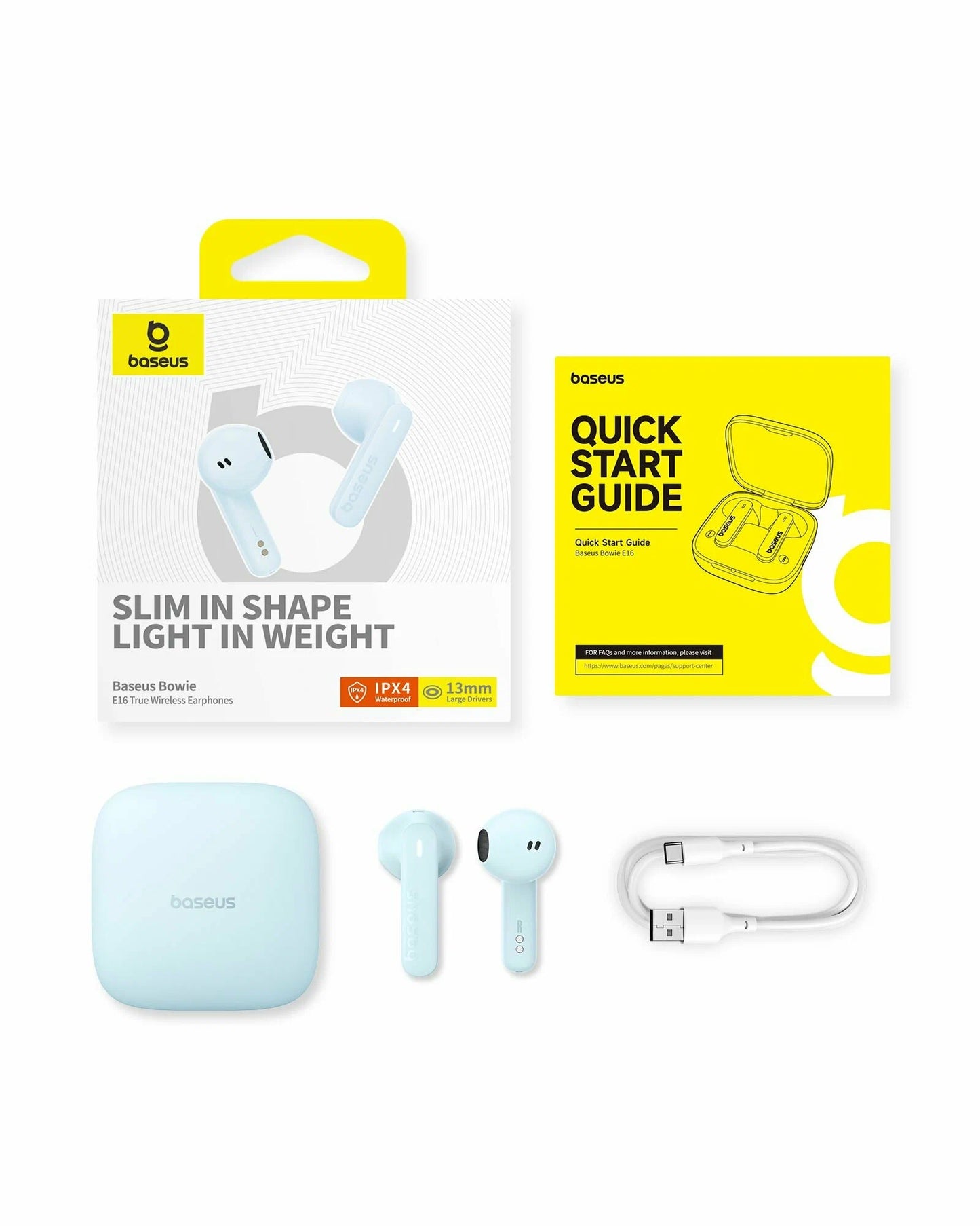 Handsfree Bluetooth Baseus Bowie E16, TWS, Modra A00061900313-01