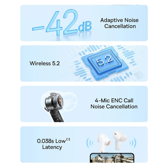 Handsfree Bluetooth Baseus Bowie M2, TWS, Bel A00024000221-Z1