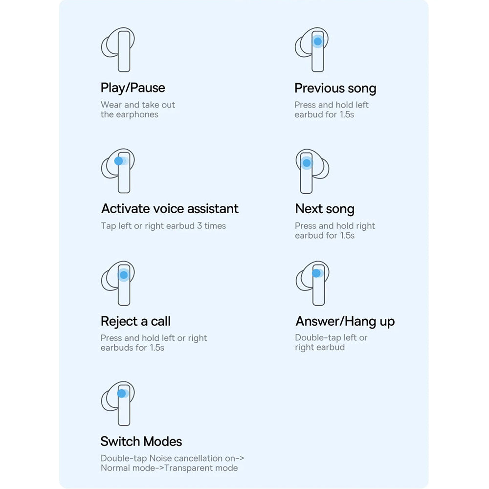 Handsfree Bluetooth Baseus Bowie M2, TWS, Bel A00024000221-Z1