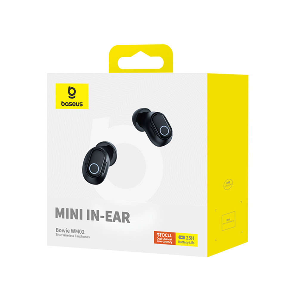 Handsfree Bluetooth Baseus Bowie WM02, TWS, Črna NGTW370201