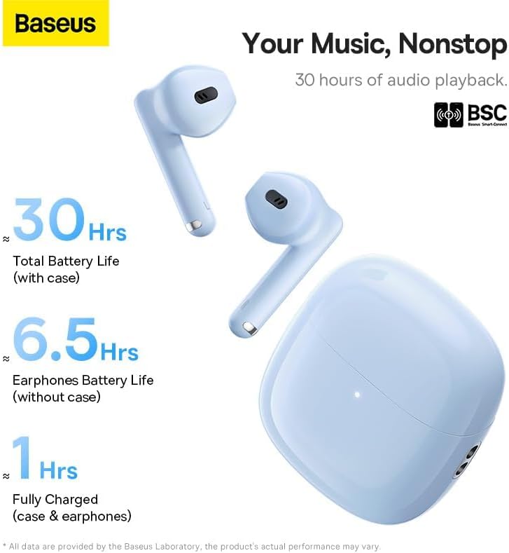 Handsfree Bluetooth Baseus Bowie WX5, TWS, Modra A00051000313-00