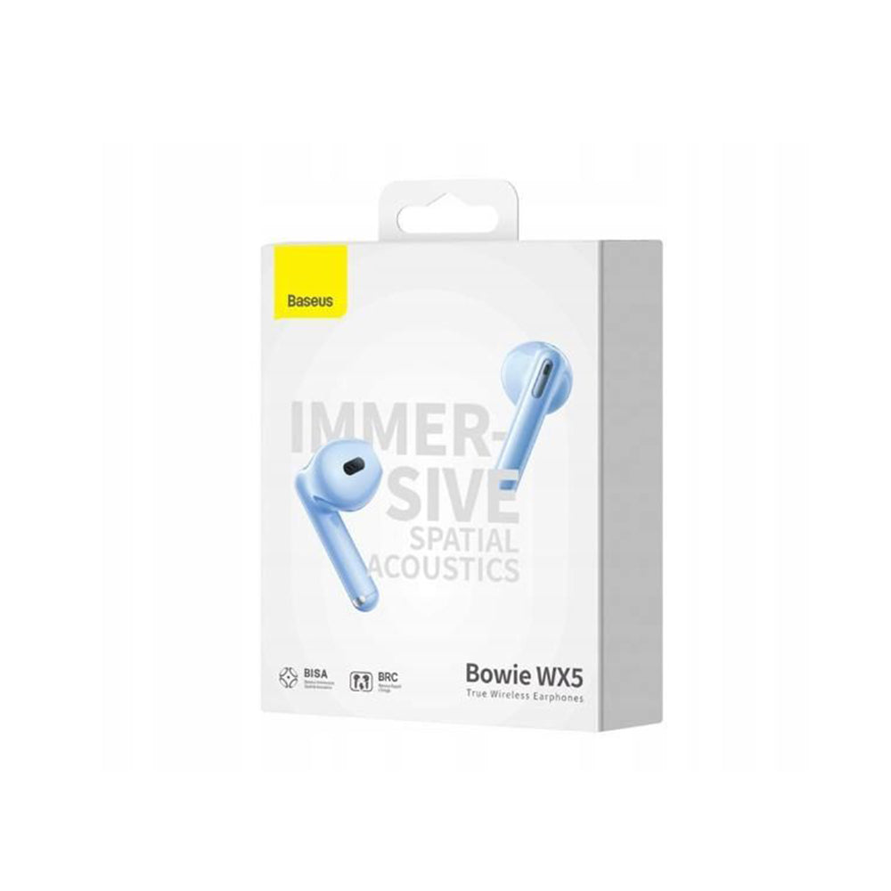 Handsfree Bluetooth Baseus Bowie WX5, TWS, Modra A00051000313-00