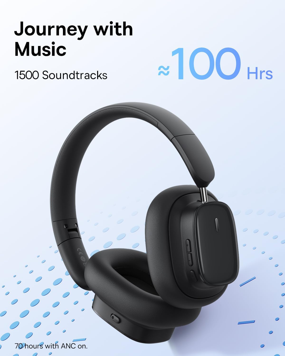 Handsfree Bluetooth Baseus Bowie H1i, A2DP, ANC, Črna A00050402113-00