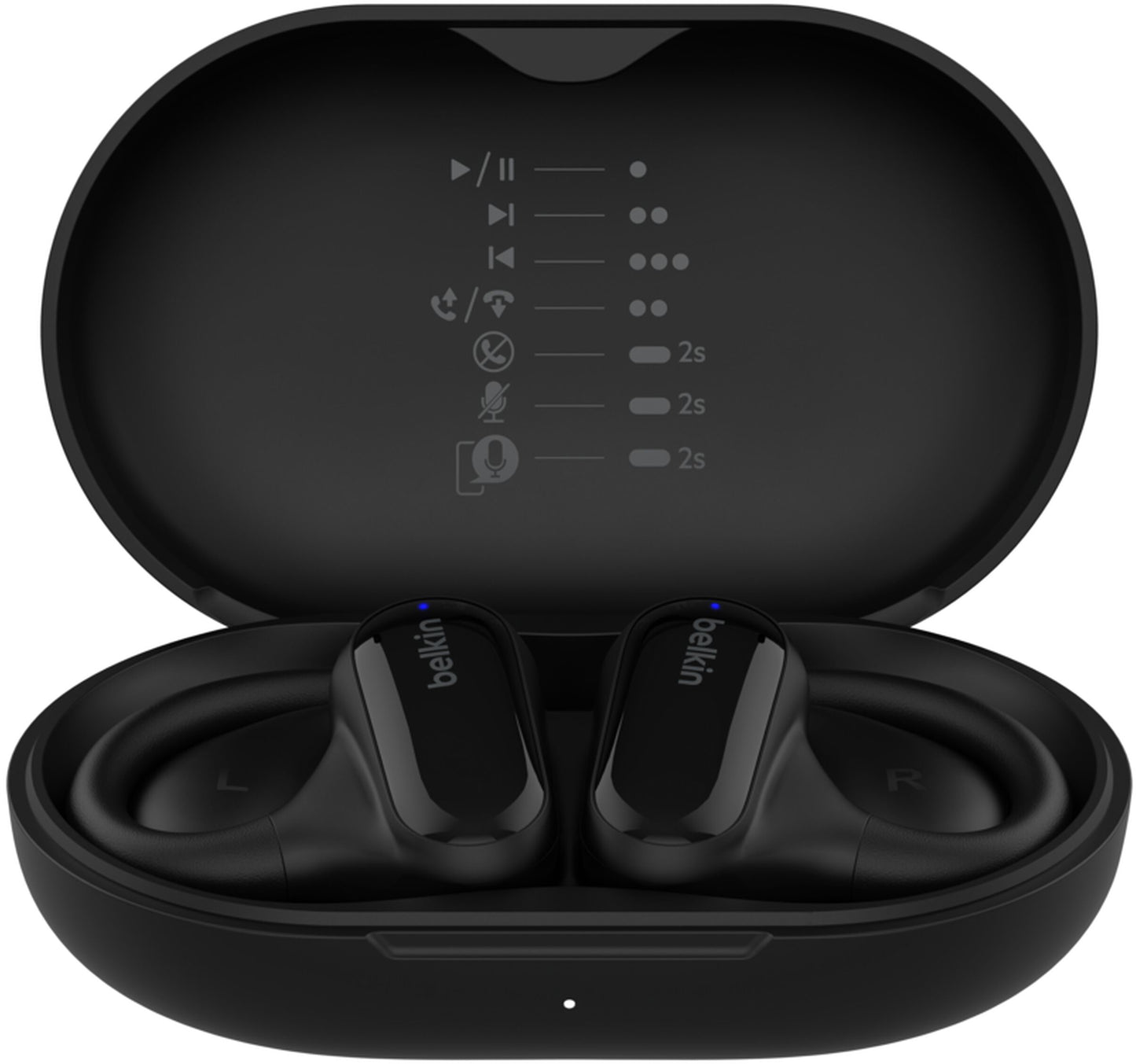 Brezžične slušalke Bluetooth Belkin SoundForm ClearFit, TWS, Multipoint, Črna AUC013ctBK