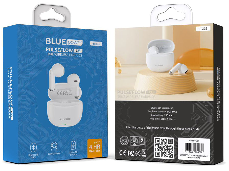Handsfree Bluetooth Blue Power BPX33, TWS, Bel