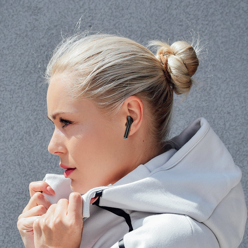 Slušalke Bluetooth BW29, TWS, črne