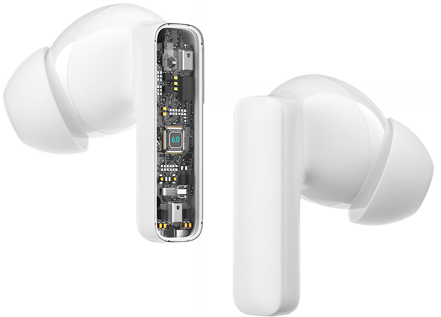 Bluetooth prostoročne slušalke BWOO BW40, TWS, ANC, bele