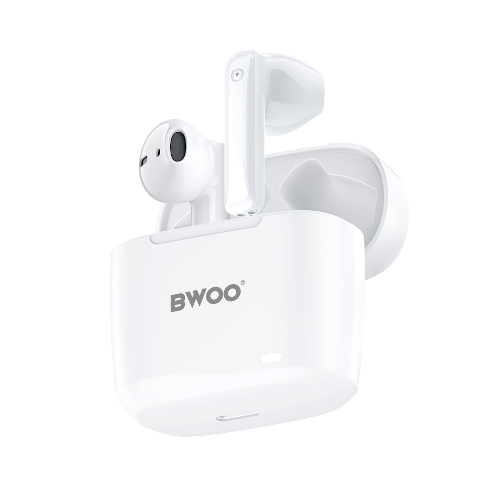 Bluetooth prostoročni BWOO BW94, TWS, Bela